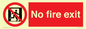 PA5707: No fire exit Prohibition Sign