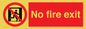 PA5707: No fire exit Prohibition Sign
