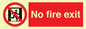 PA5707: No fire exit Prohibition Sign