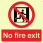 PA5707: No fire exit Prohibition Sign