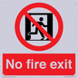 PA5707: No fire exit Prohibition Sign