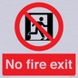 PA5707: No fire exit Prohibition Sign