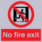 PA5707: No fire exit Prohibition Sign