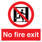 PA5707: No fire exit Prohibition Sign