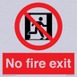 PA5707: No fire exit Prohibition Sign