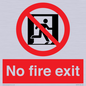 PA5707: No fire exit Prohibition Sign