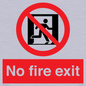 PA5707: No fire exit Prohibition Sign