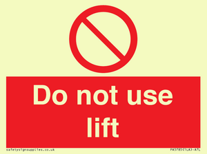 PA5785: Do not use lift