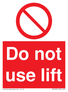 PA5785: Do not use lift