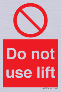 PA5785: Do not use lift