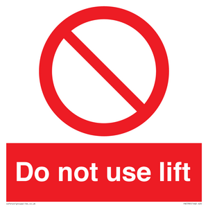 PA5785: Do not use lift
