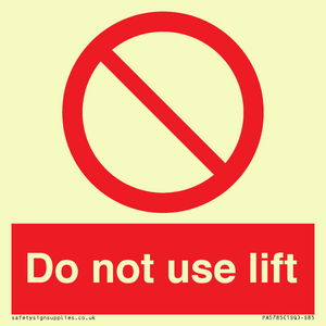 PA5785: Do not use lift