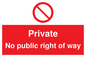 PA5840: Private No public right of way