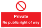PA5840: Private No public right of way