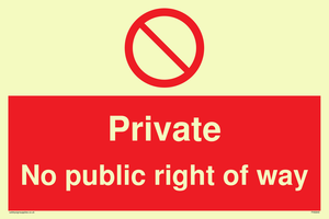PA5840: Private No public right of way