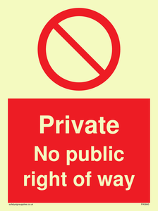 PA5840: Private No public right of way