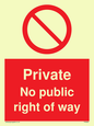 PA5840: Private No public right of way