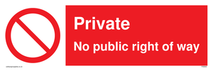 PA5840: Private No public right of way