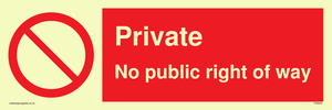 PA5840: Private No public right of way