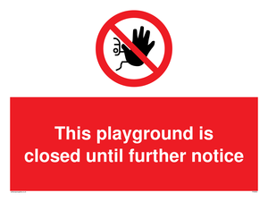 PA5953: This playground is closed until further notice