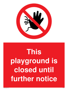 PA5953: This playground is closed until further notice