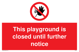PA5953: This playground is closed until further notice
