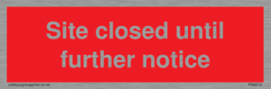 PA6014: Site closed until further notice