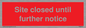 PA6014: Site closed until further notice