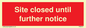 PA6014: Site closed until further notice