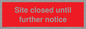 PA6014: Site closed until further notice
