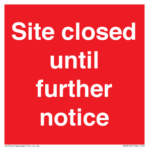 PA6014: Site closed until further notice