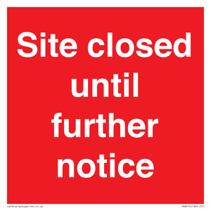 PA6014: Site closed until further notice