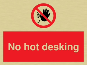PA6045: No hot desking sign
