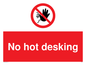 PA6045: No hot desking sign