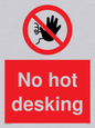 PA6045: No hot desking sign