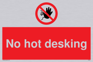 PA6045: No hot desking sign