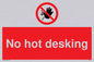 PA6045: No hot desking sign