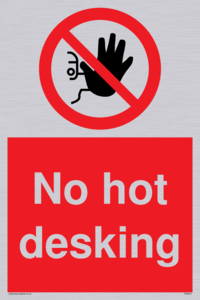 PA6045: No hot desking sign