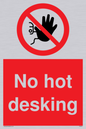 PA6045: No hot desking sign