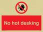 PA6045: No hot desking sign