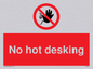 PA6045: No hot desking sign