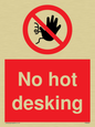 PA6045: No hot desking sign