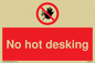 PA6045: No hot desking sign