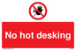 PA6045: No hot desking sign