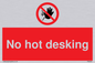 PA6045: No hot desking sign