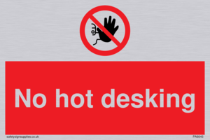 PA6045: No hot desking sign
