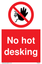 PA6045: No hot desking sign