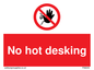 PA6045: No hot desking sign