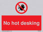 PA6045: No hot desking sign