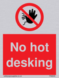 PA6045: No hot desking sign